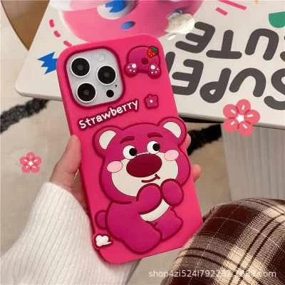 جراب strawberry سيلكيون لاجهزة Apple