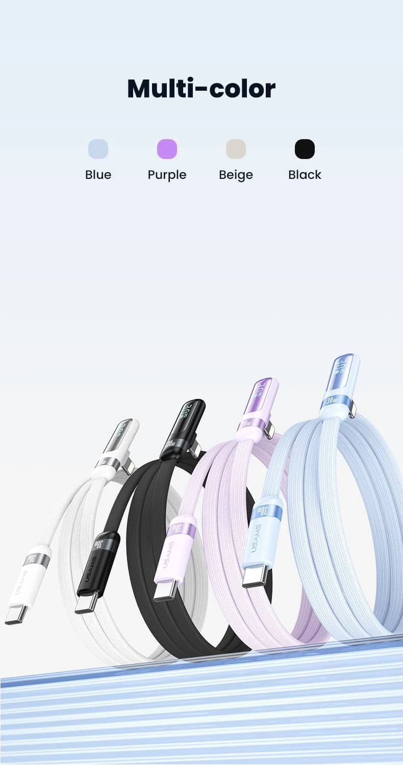 شاحن سلكي سريع قوة 100w بمنفذ type-c