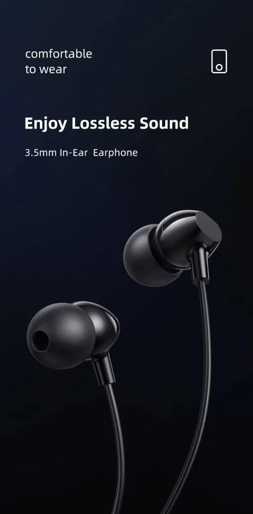 سماعة أذن سلكية مقاس 3.5 مم 1.2M)