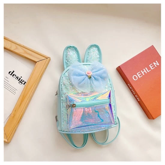 شنطه  ظهر بناتي باللون السماوي