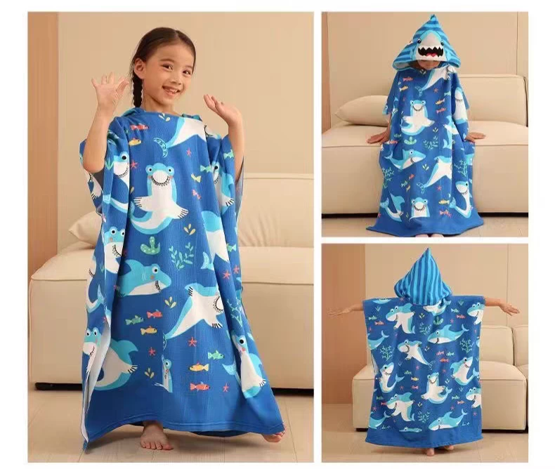 رداء استحمام سمكه قرش حجم كبير