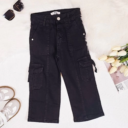 جينز للبنات بجيوب جانبيه