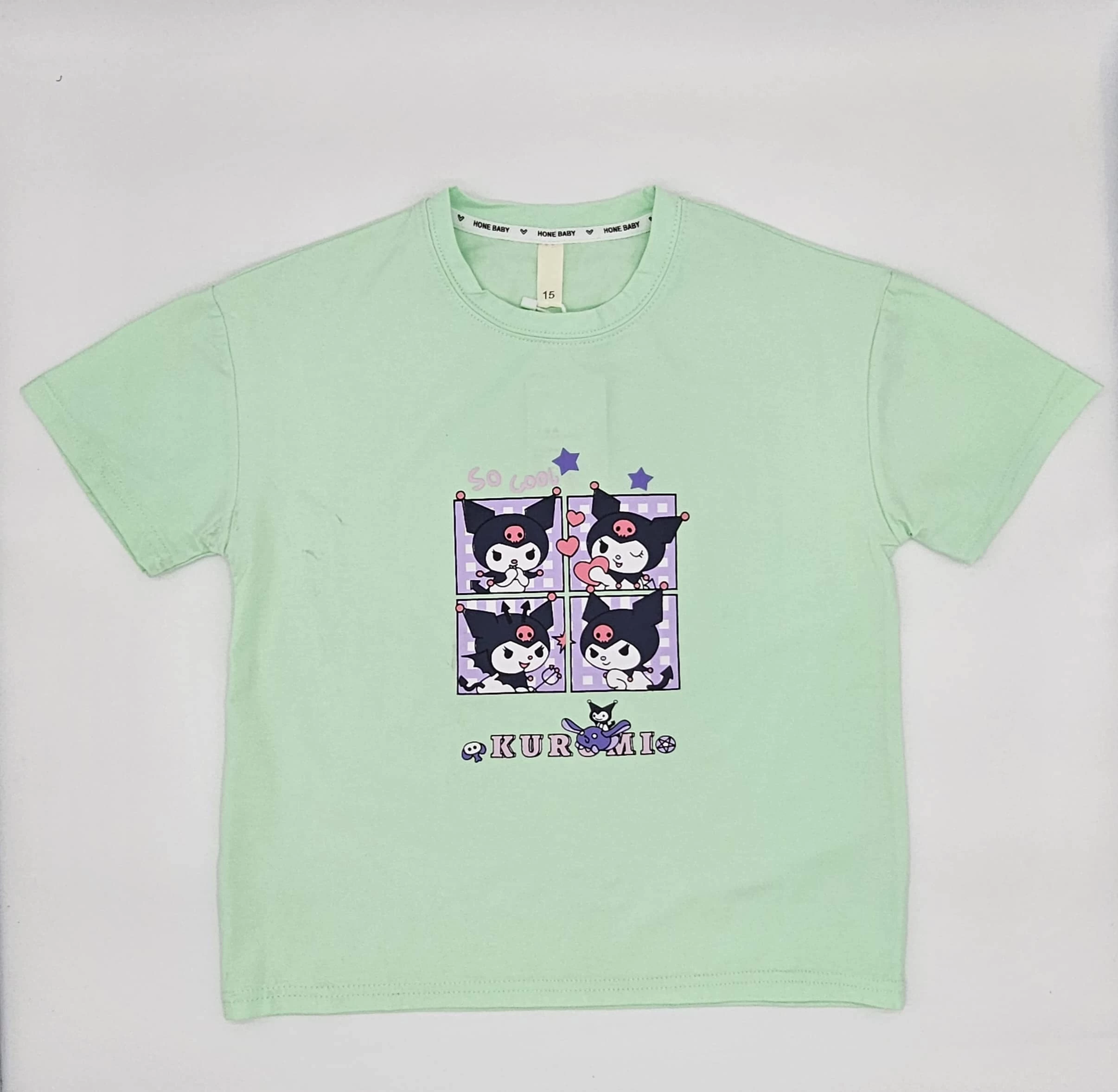 تيشرت بنات صيفي برسوم كرومي