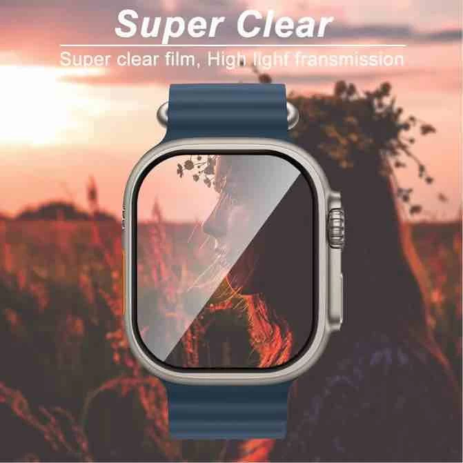 غطاء حماية زجاجية للساعات الذكية لعدة مقاسات