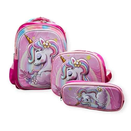 طقم شنط مدرسيه من ثلاث قطع