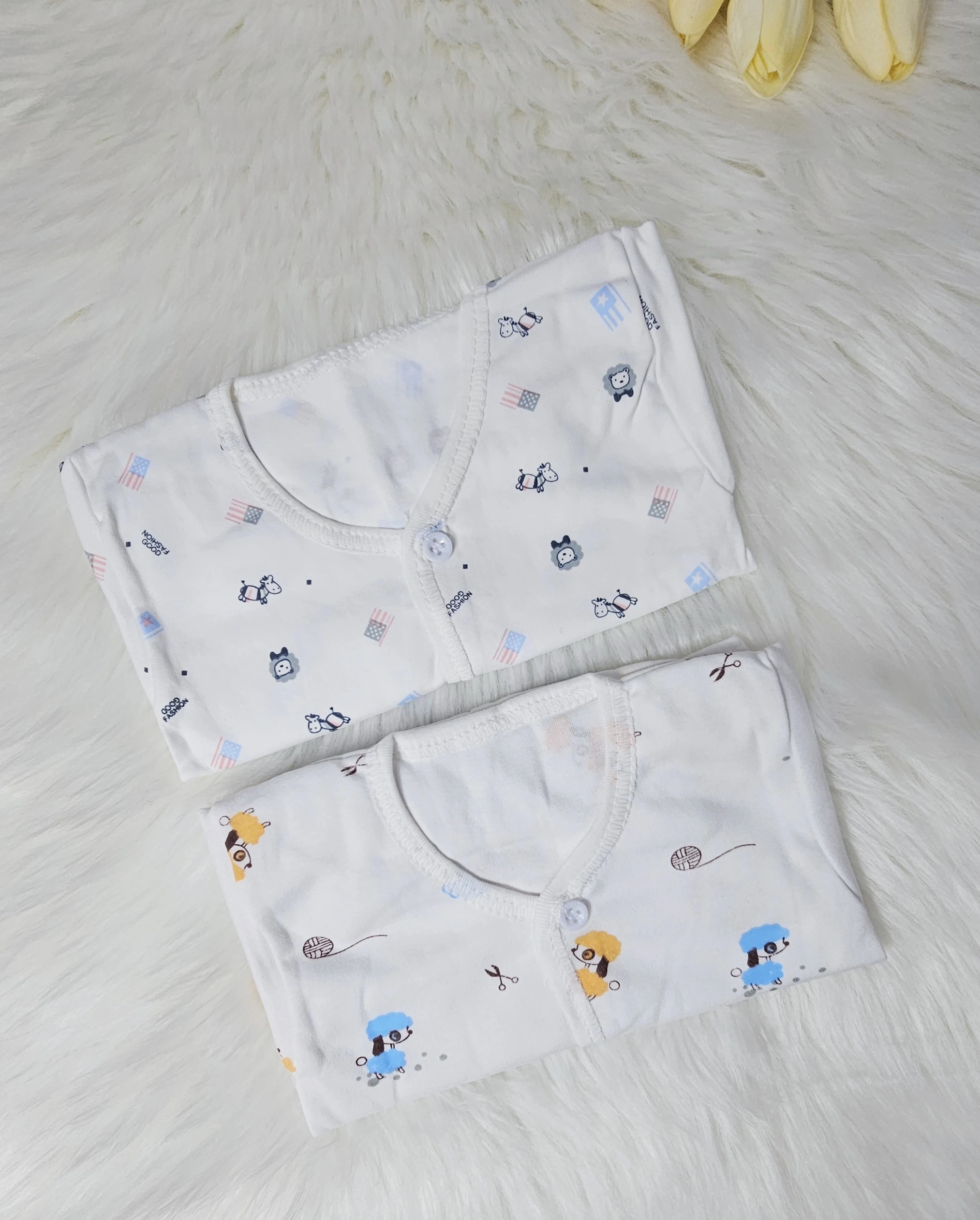 طقم بجايم قطنيه لحديثي الولادة